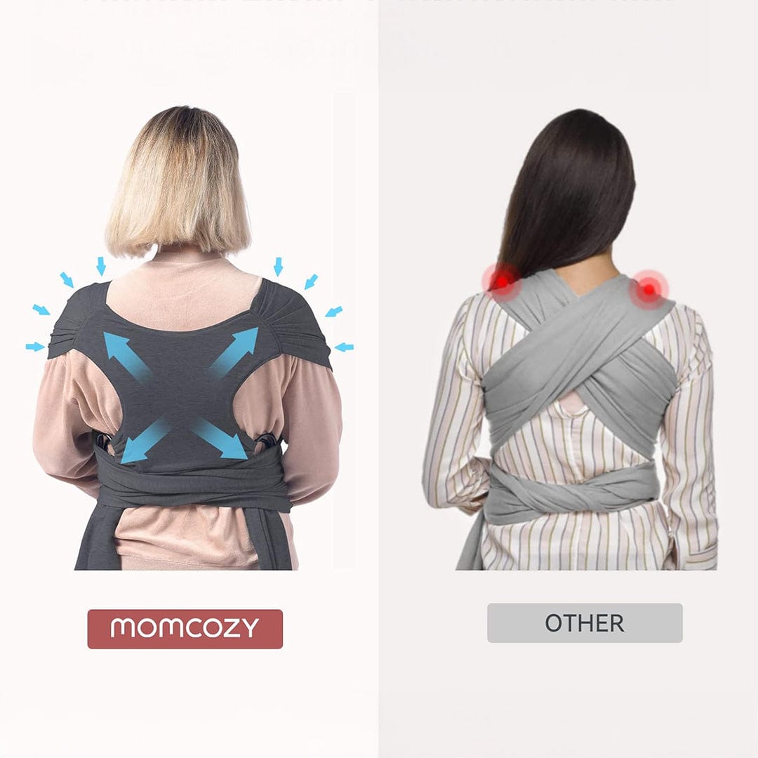 Momcozy portabebes Portabebés fular Marrón - Momcozy CR001-DA00NB-A