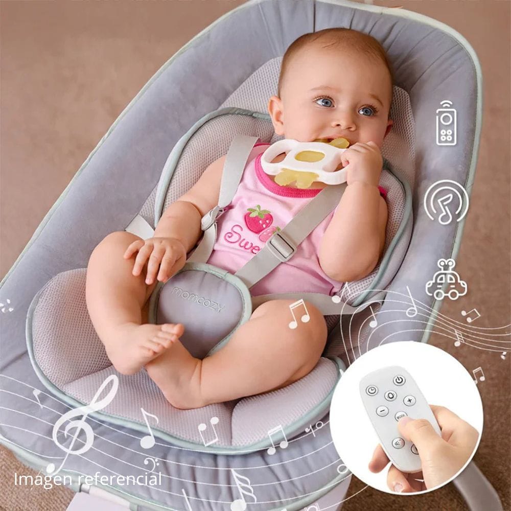 Momcozy Sillas Mecedoras Silla mecedora y Columpio eléctrico 3D Coco Sway - Momcozy MCCS3D10NB