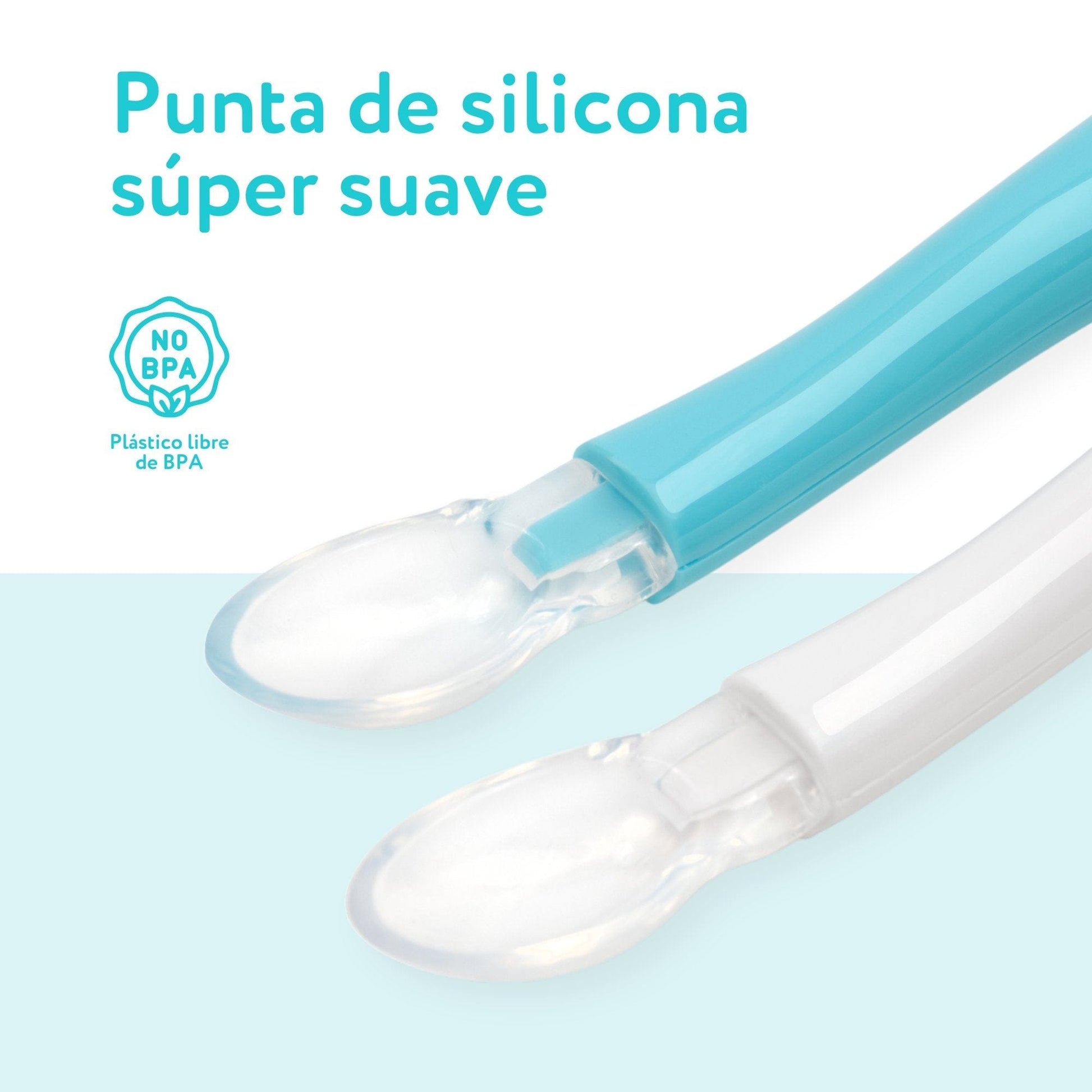 Motherna Alimentación Cucharas punta de silicona 2 uds. - Motherna MT113