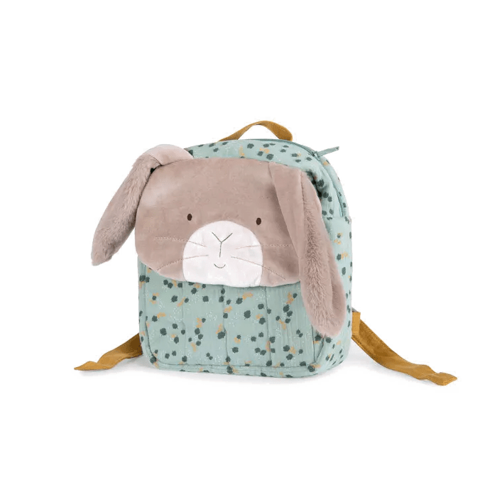 MOULIN ROTY Accesorios bebé Mochila conejo verde