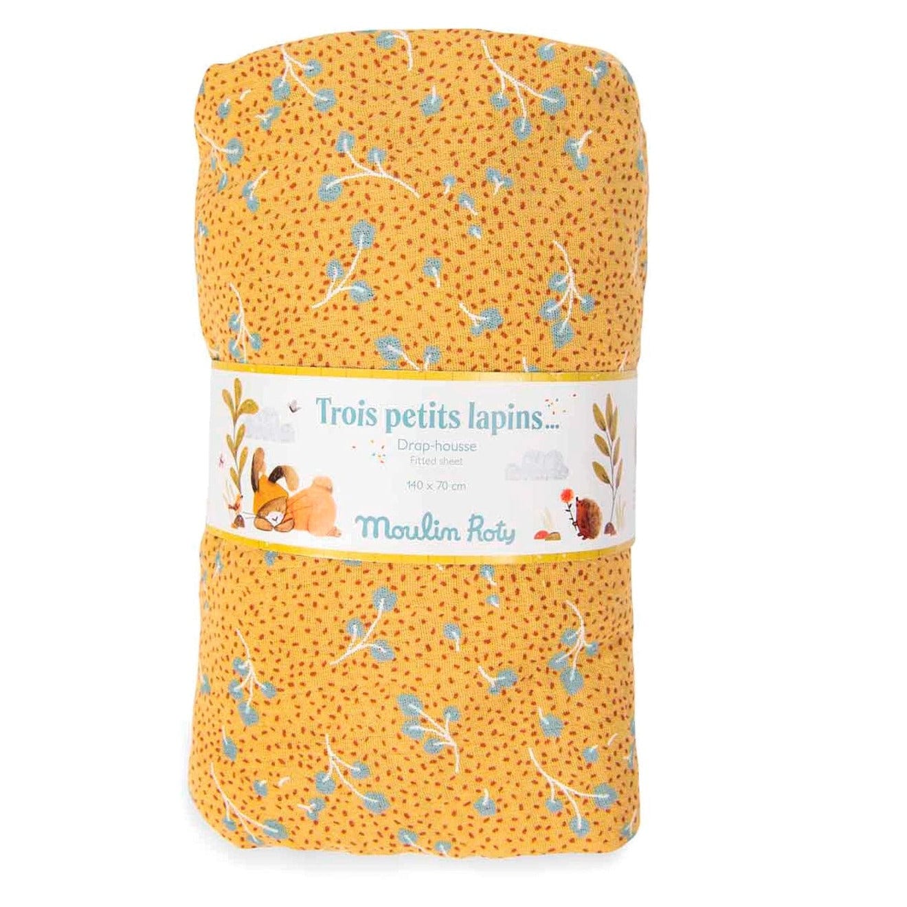 MOULIN ROTY Accesorios bebé Sabana bajera ocre 70 x 140 cm 678271