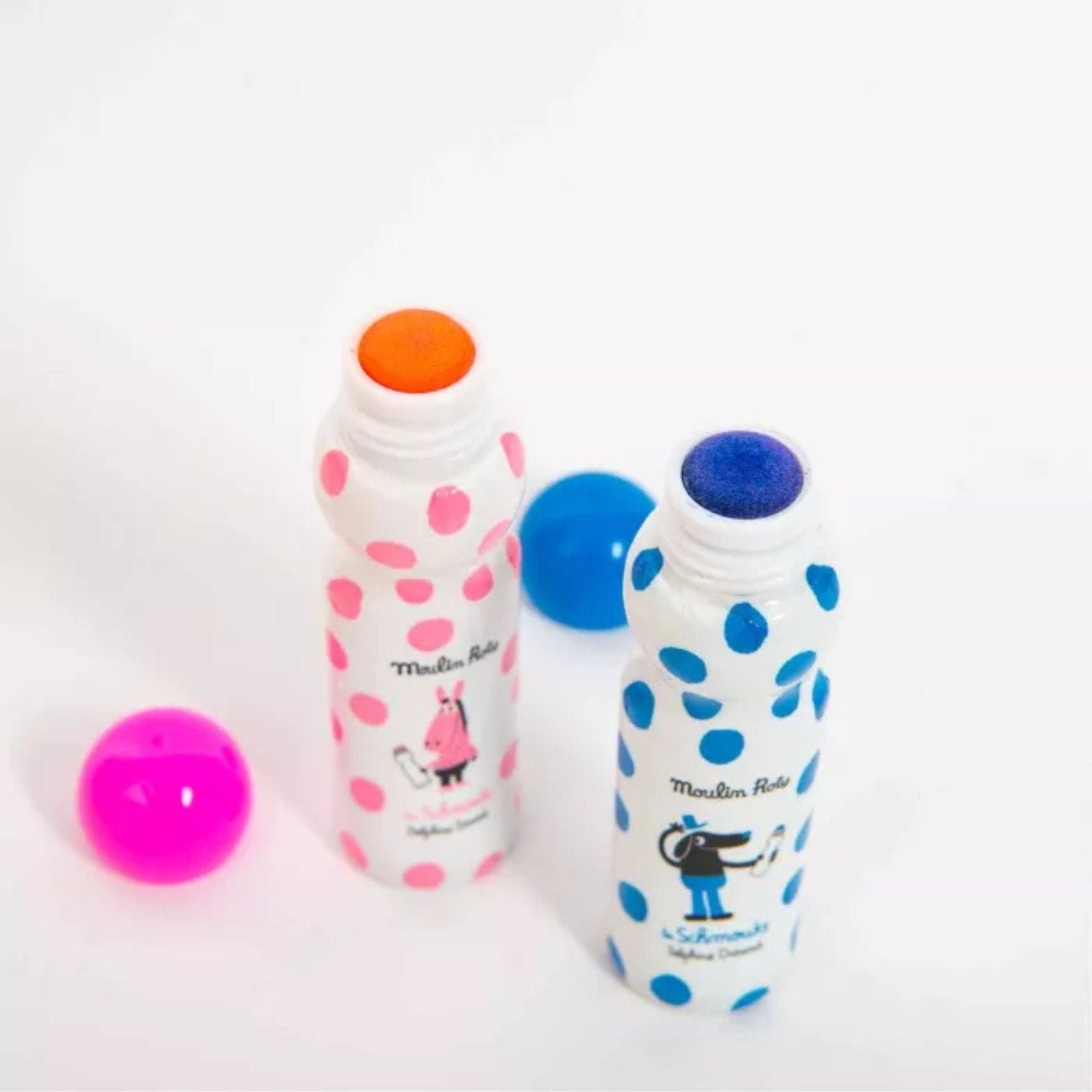 Moulin Roty Arte / Manualidades Caja 8 marcadores tampón Les Schmouks - Moulin Roty 716601