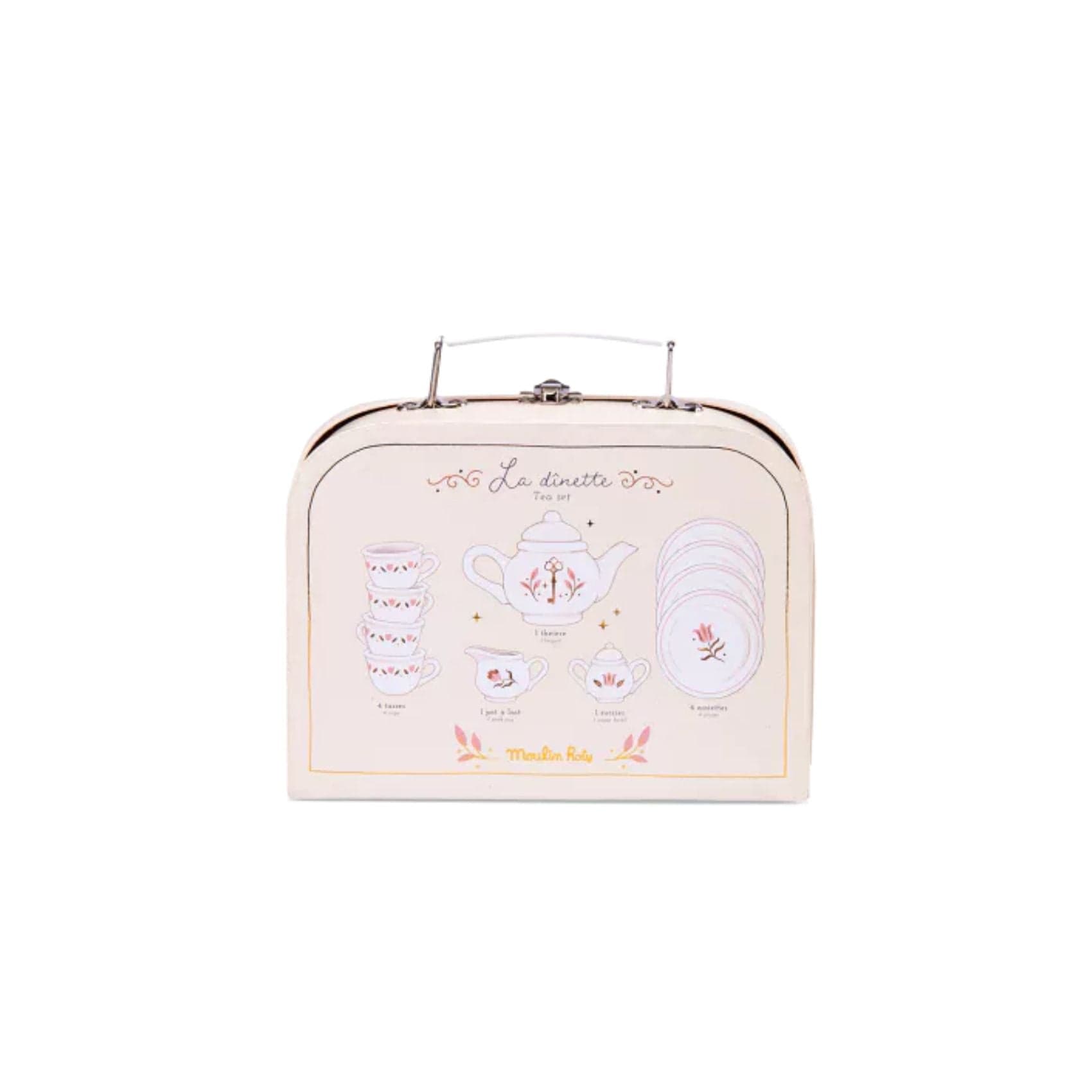 Moulin Roty Juegos de roles Maletín Juego de Té de cerámica La petite école de danse - Moulin Roty 667152