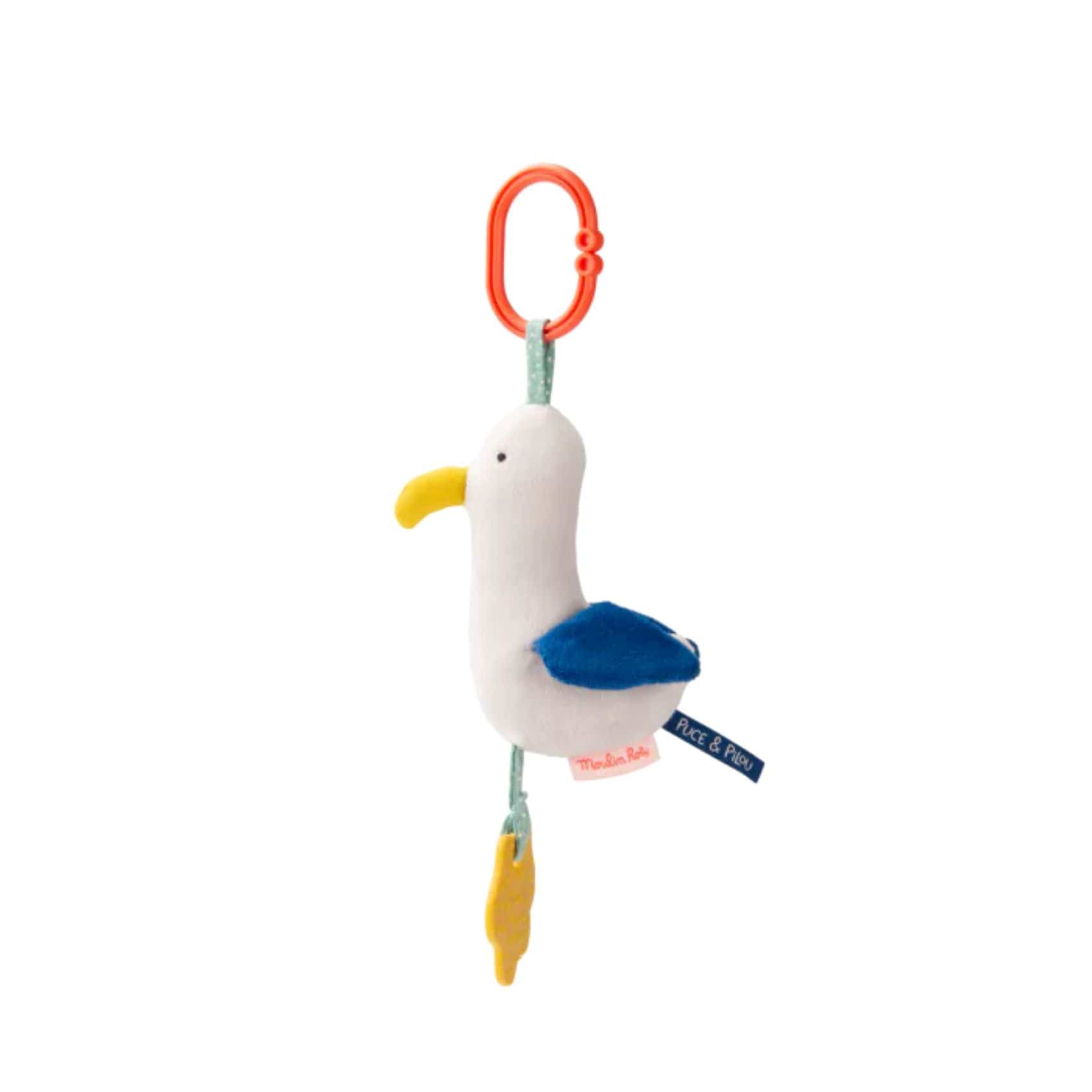 Moulin Roty Juguetes de actividades para bebés Gaviota Marco de actividades para colgar Puce & Pilou - Moulin Roty 684025