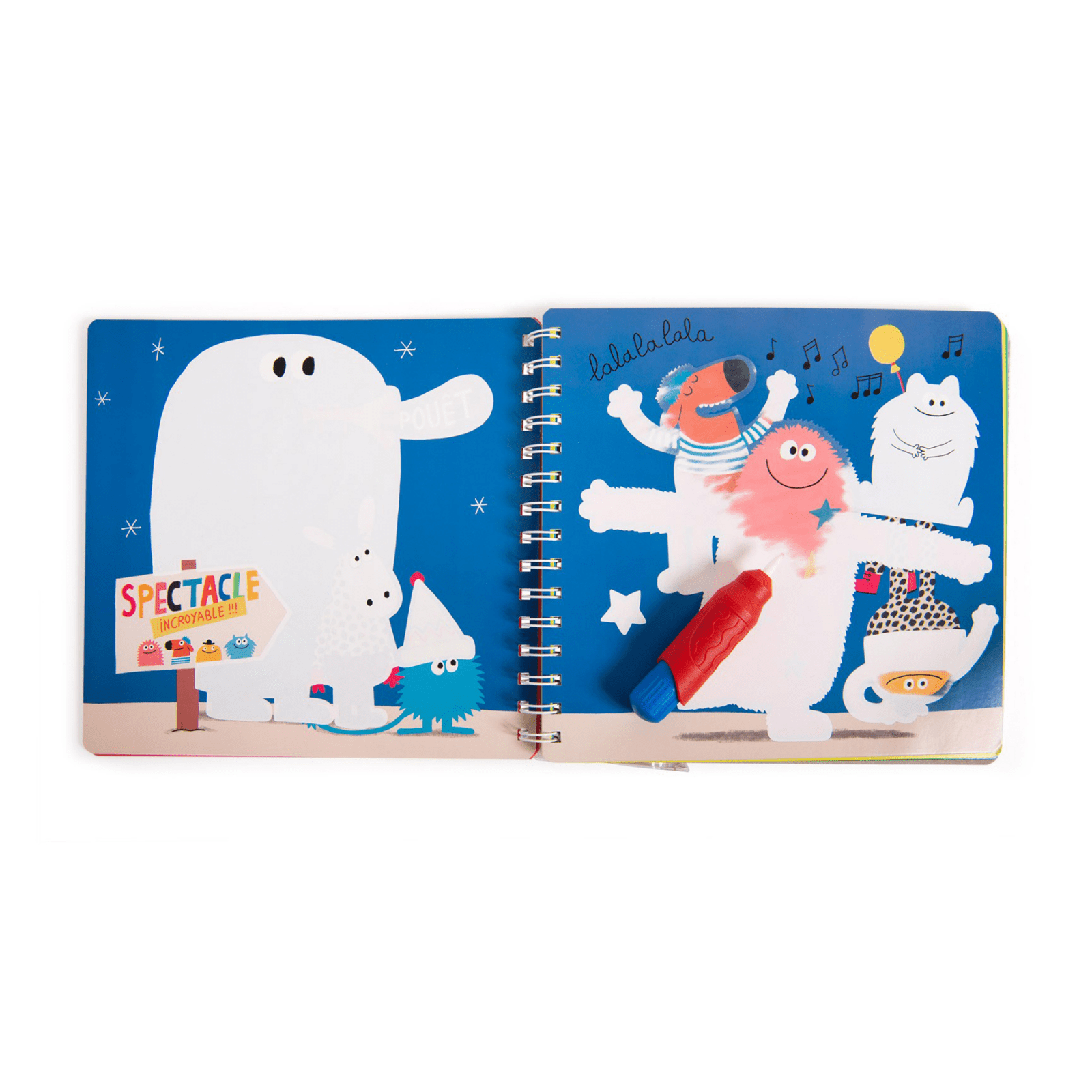 MOULIN ROTY Libros para pintar Libro para para colorear con lápiz mágico Los Schmouks - Moulin Roty 716603