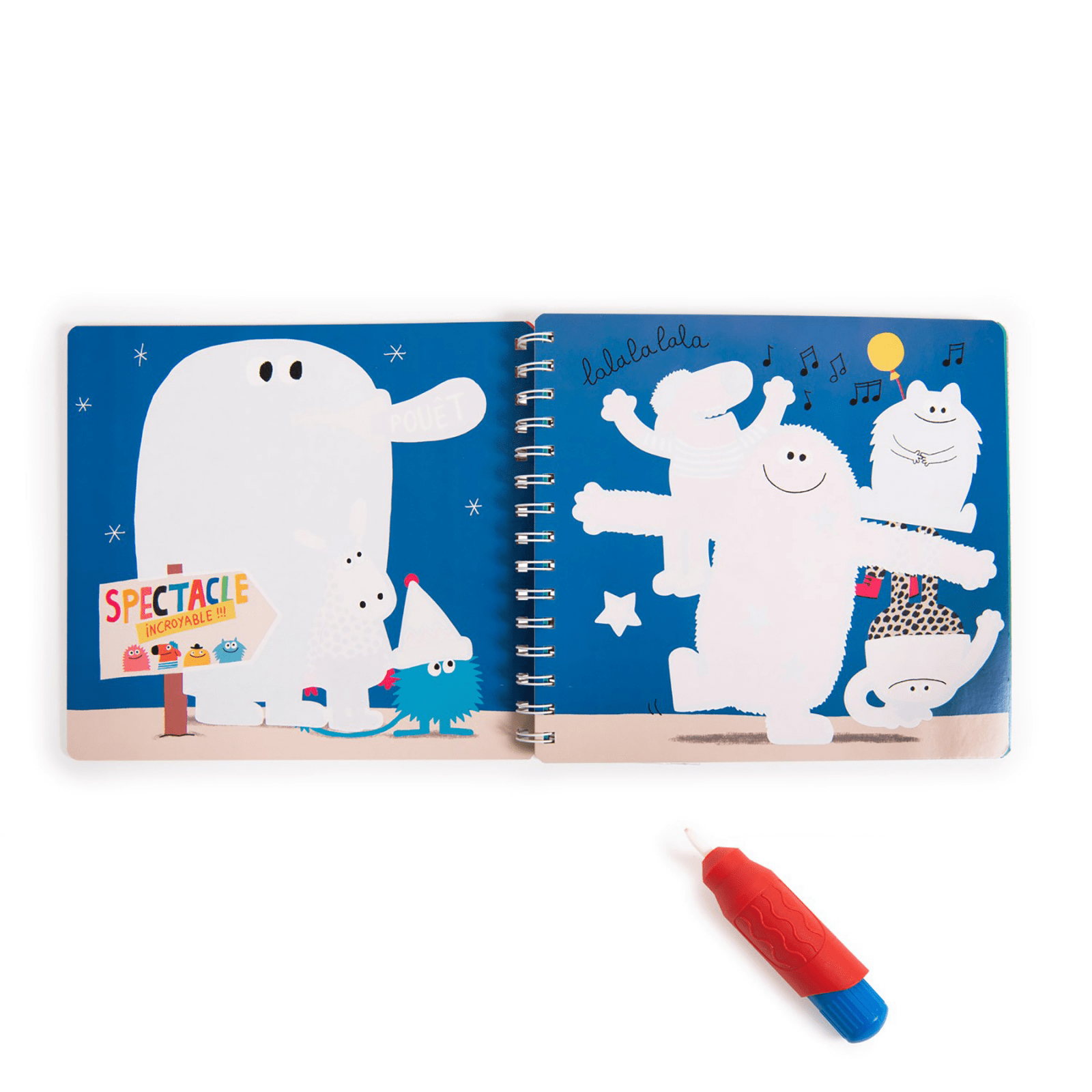 MOULIN ROTY Libros para pintar Libro para para colorear con lápiz mágico Los Schmouks - Moulin Roty 716603