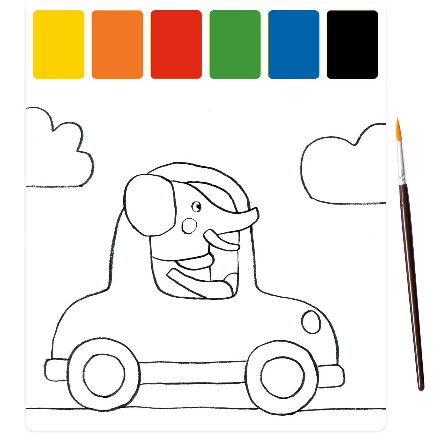 MOULIN ROTY Libros para pintar Paleta mágica de pintura Les Popipop - Moulin Roty 661610