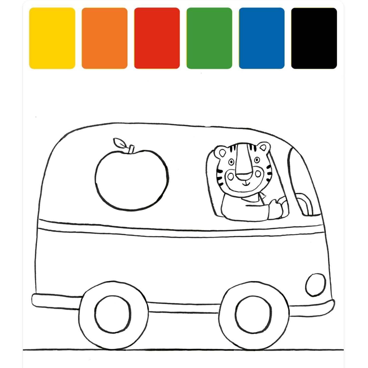 MOULIN ROTY Libros para pintar Paleta mágica de pintura Les Popipop - Moulin Roty 661610