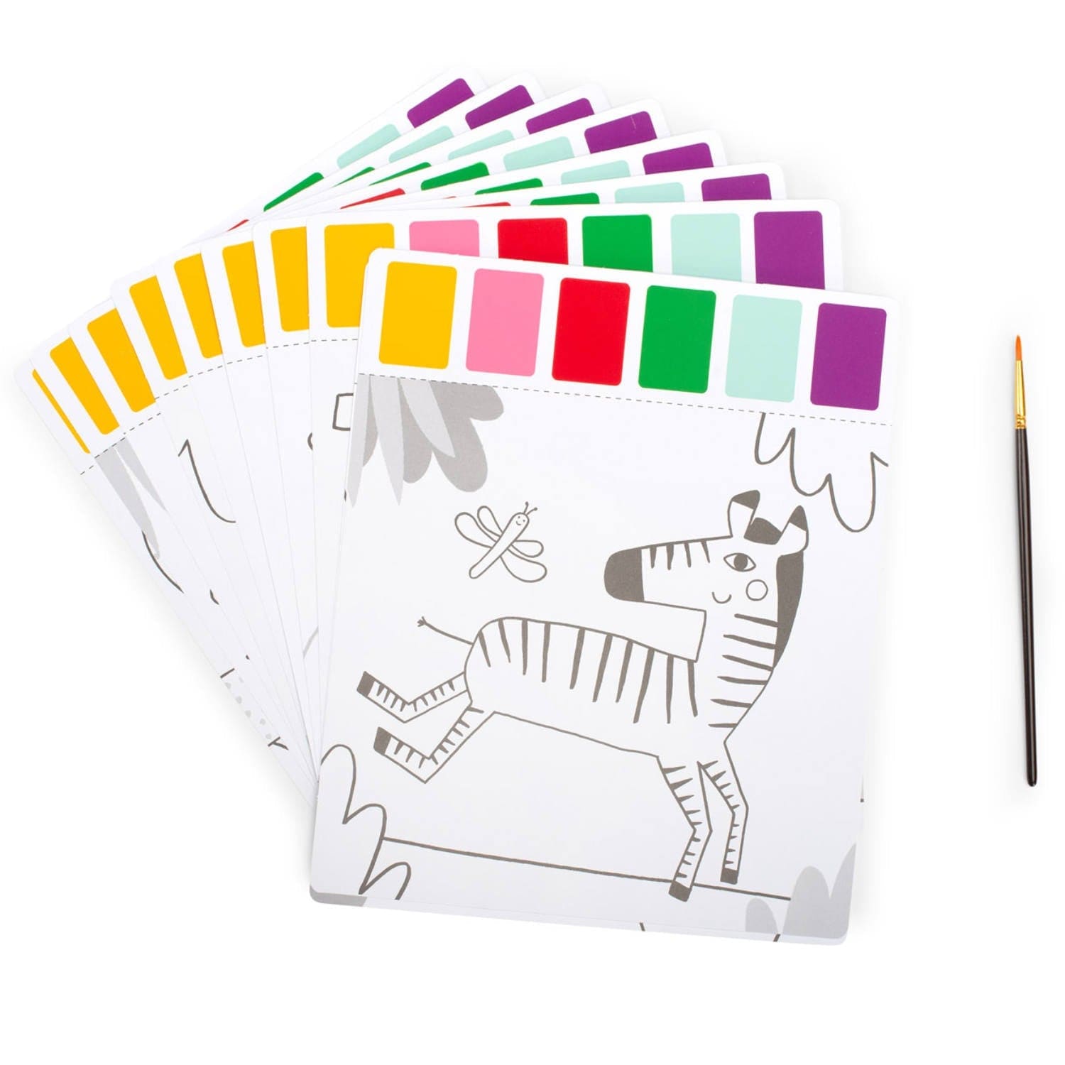 MOULIN ROTY Libros para pintar Paleta mágica de pintura Les Toupitis - Moulin Roty 679601