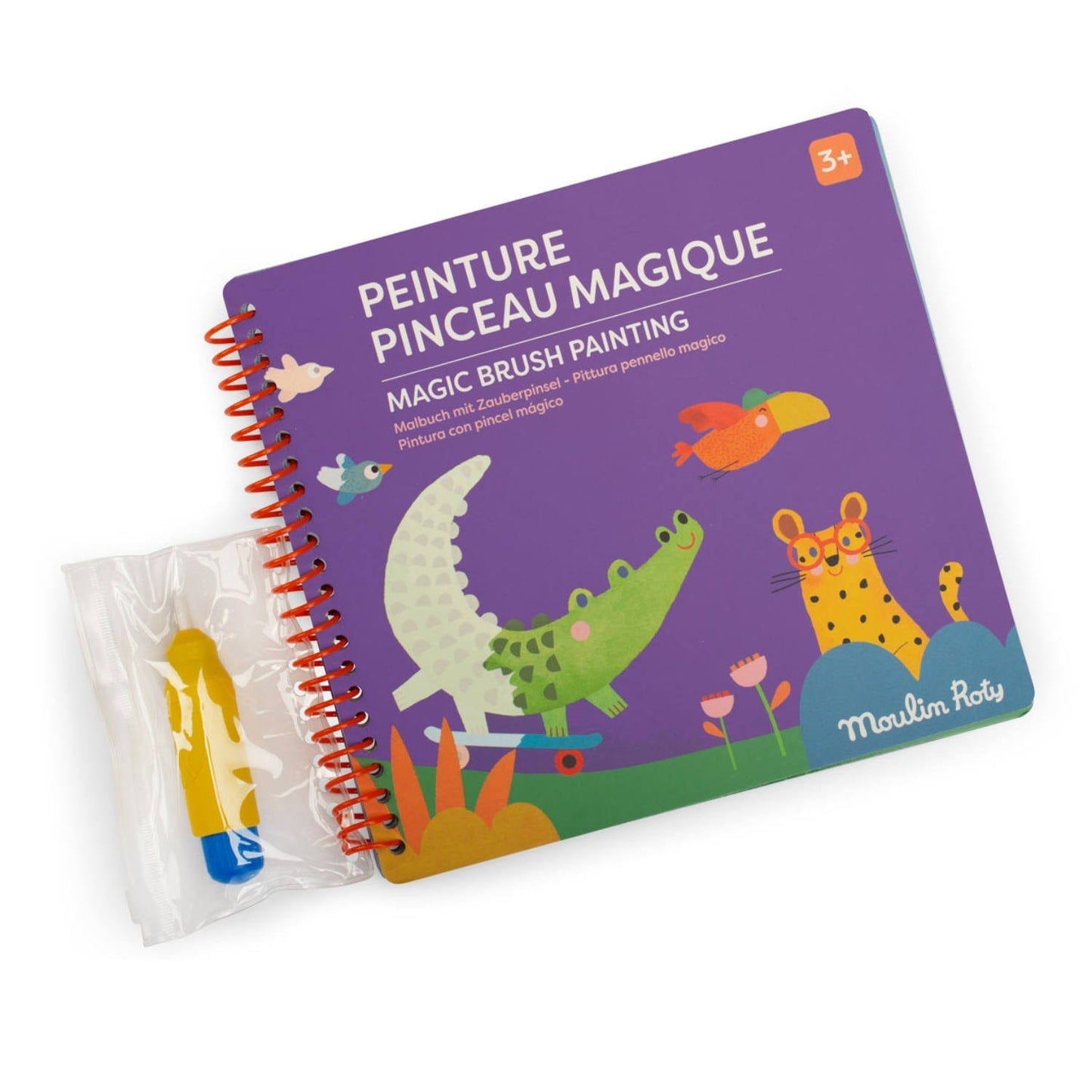 MOULIN ROTY Libros para pintar Pintura con pincel mágico Les Toupitis - Moulin Roty 679600