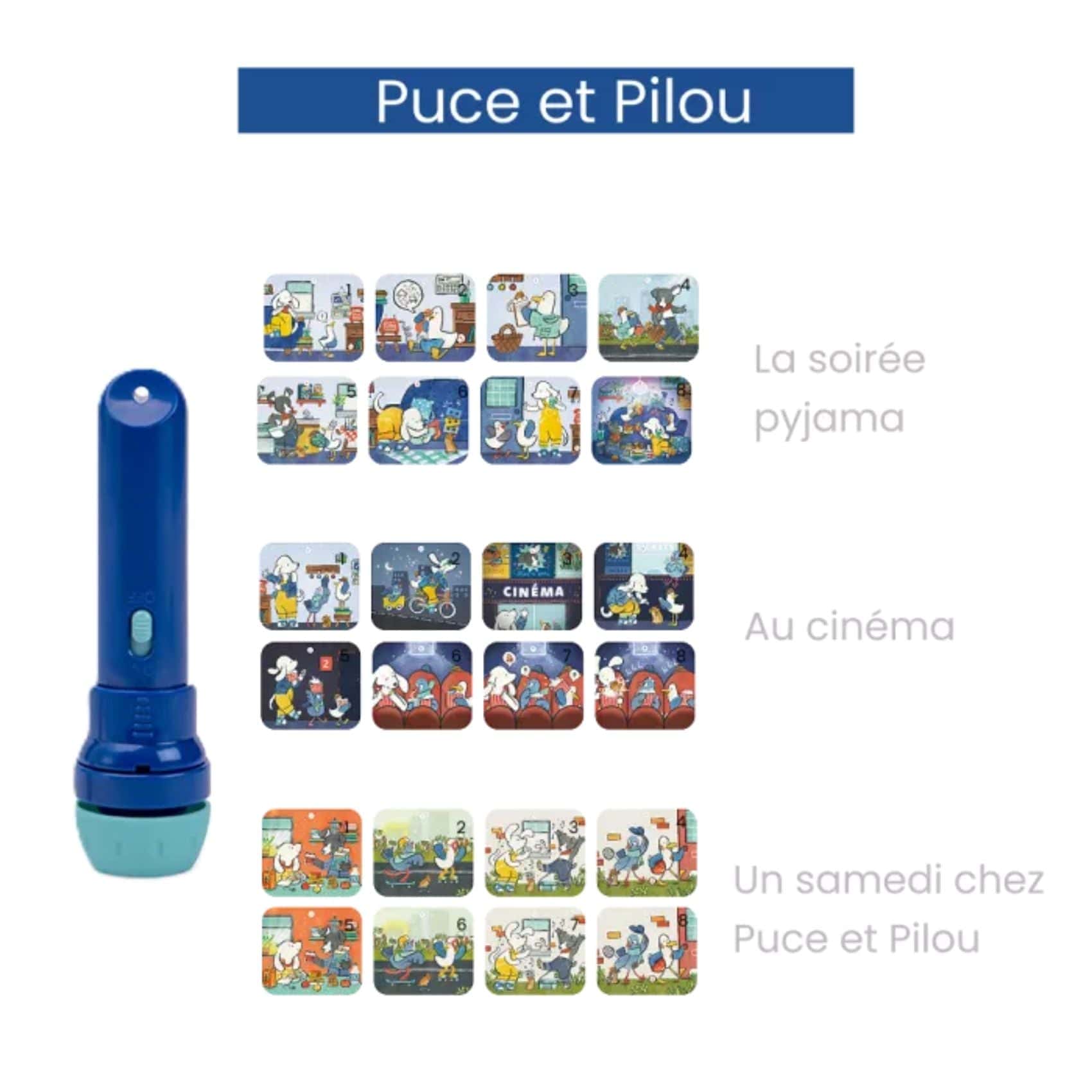 Moulin Roty Linterna de Historias Linterna proyector de historias Puce & Pilou - Moulin Roty 684047