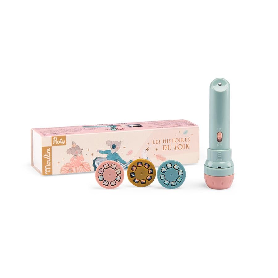 MOULIN ROTY Linterna de Historias Linterna proyectora de cuentos Les histoires du soir - Moulin Roty 667362