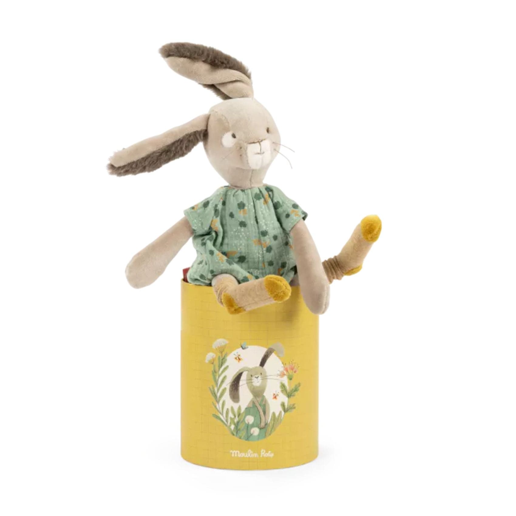 Moulin Roty Peluches Muñeco Conejo salvia en caja Trois Petits Lapins - Moulin Roty 678027