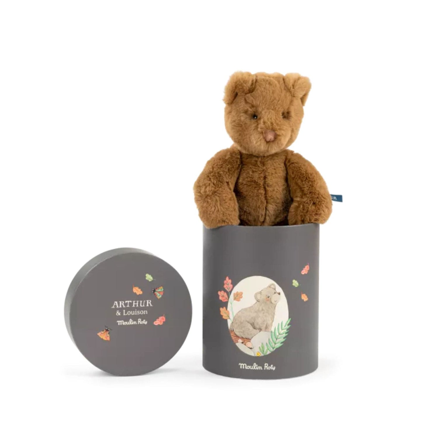 Moulin Roty Peluches Muñeco oso Arthur en caja / Arthur et Louison - Moulin Roty 680037