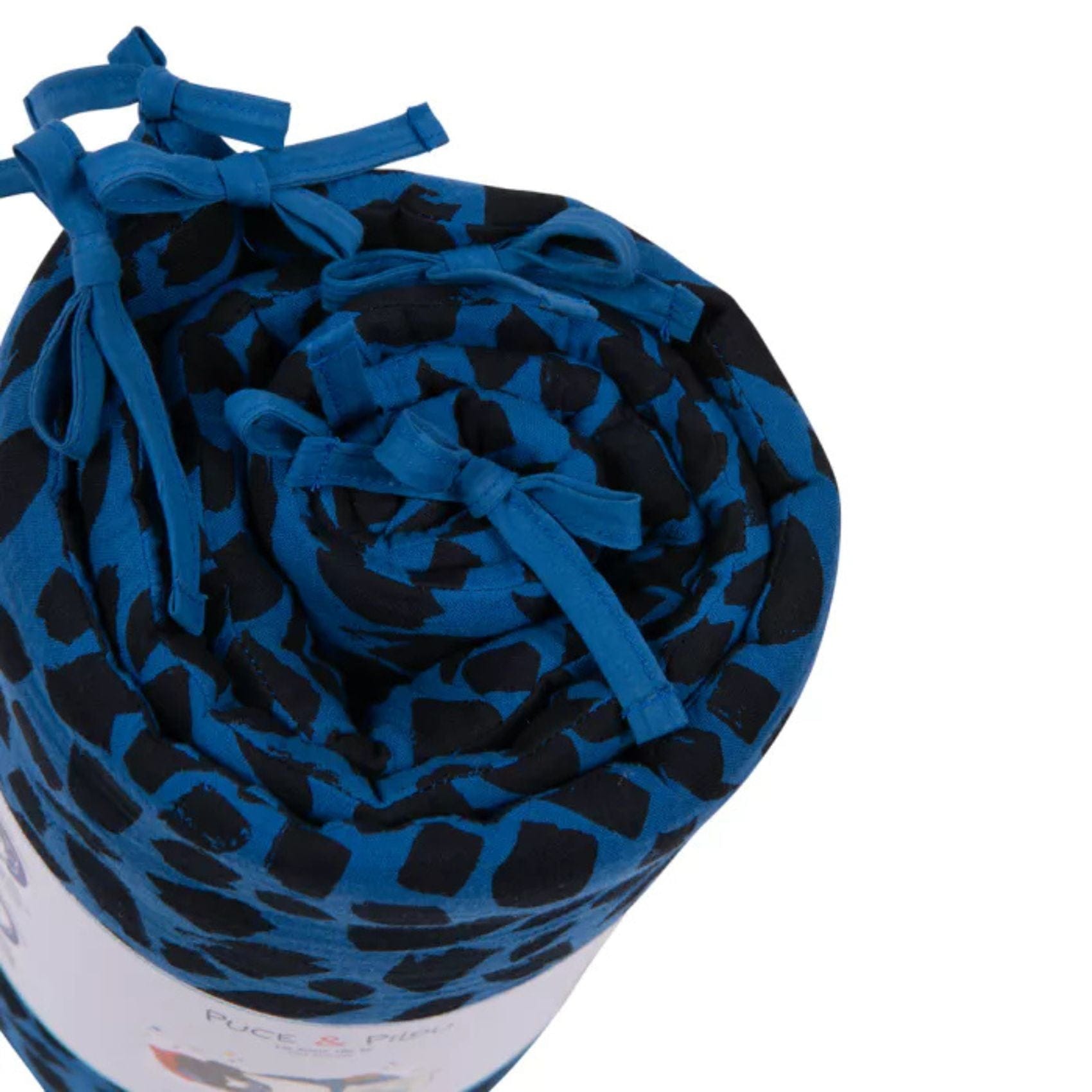 Moulin Roty Ropa de Cama Protector de cuna azul Puce & Pilou - Moulin Roty 684059