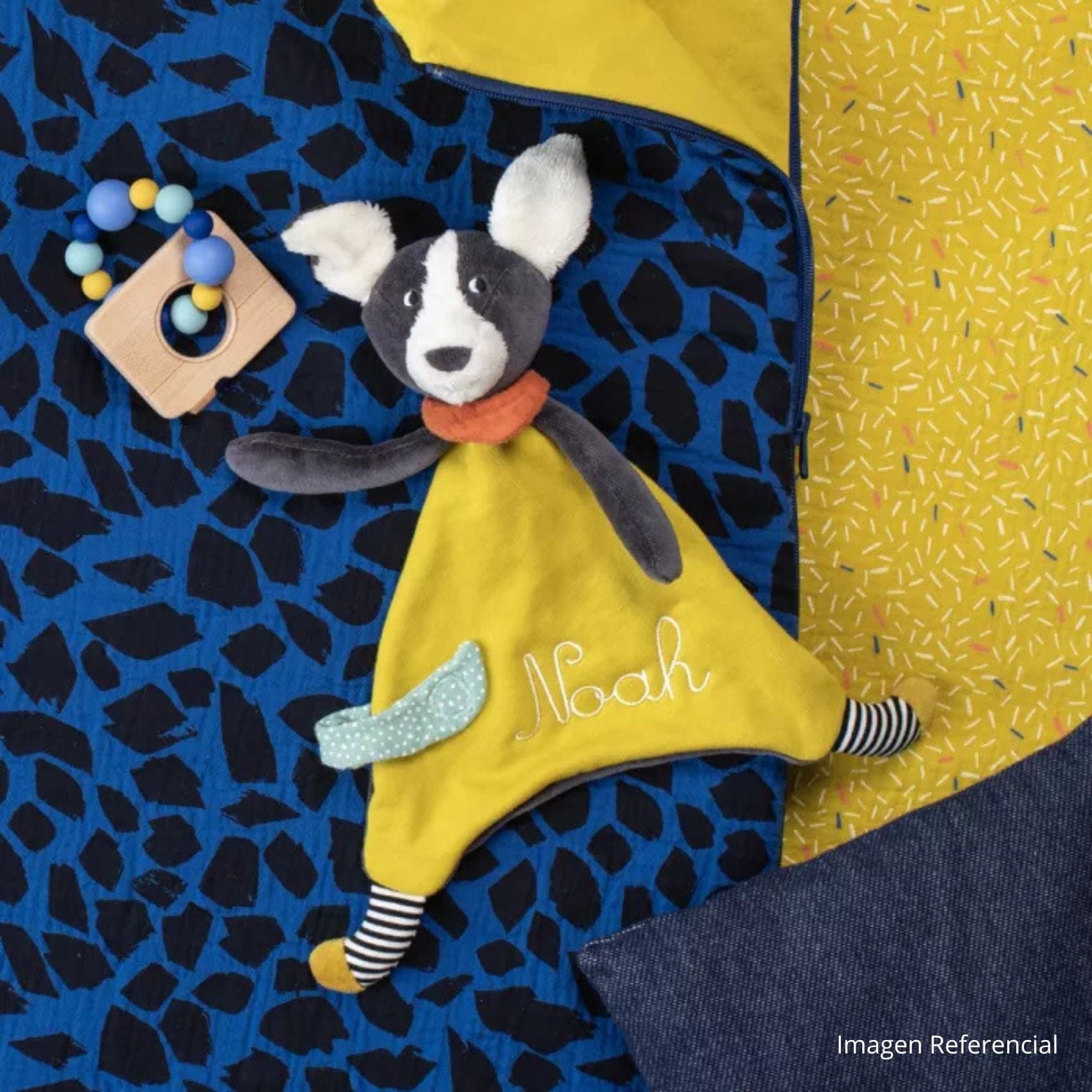 Moulin Roty Tuto Tuto Doudou Puce amarillo / Puce & Pilou - Moulin Roty 684005