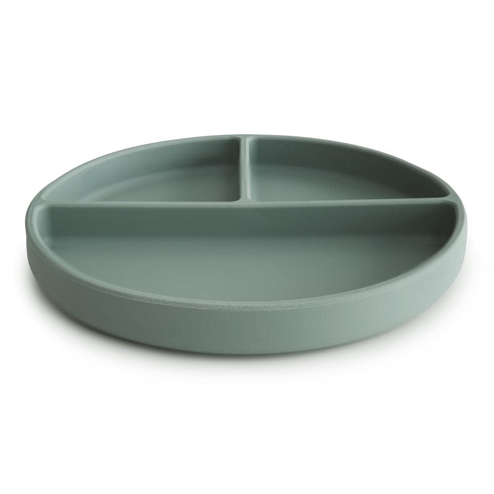 Mushie Alimentación Bowl de silicona con compartimientos y succión cambridge blue- Mushie MU2320031
