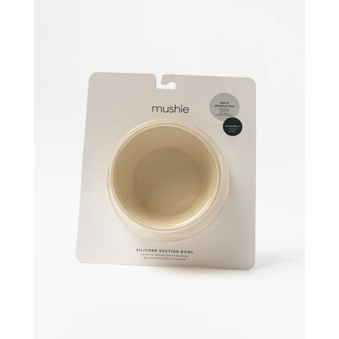Mushie Alimentación Bowl de silicona con succión ivory- Mushie MU2330094