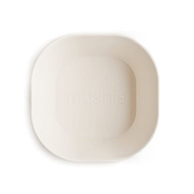 Set Bowl cuadrado Ivory - Mushie