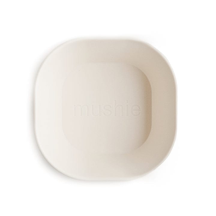 Mushie Alimentación Set Bolw cuadrado Ivory - Mushie MU2314094