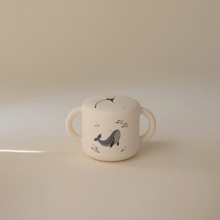 Mushie Alimentación Taza de snack Ballena - Mushie MU101740