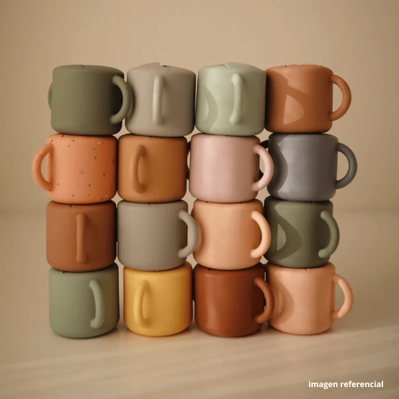 Mushie Alimentación Taza de snack Cambridge Blue - Mushie MU2340031