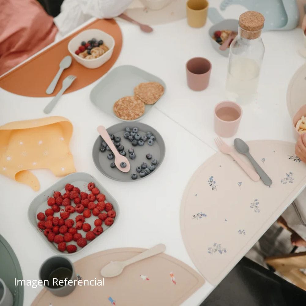 Mushie Alimentación Tenedor y cuchara Blush - Mushie MU2380019