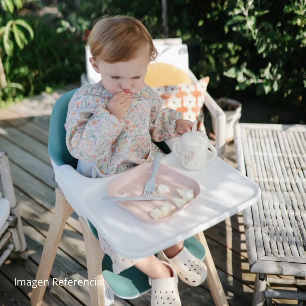 Mushie Alimentación Tenedor y cuchara Sage - Mushie MU2380163