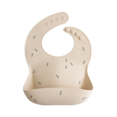 Babero de silicona para bebé Abejas - Mushie