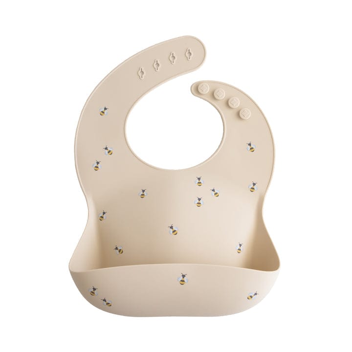 Mushie Baberos Babero de silicona para bebé Abejas - Mushie MU101498
