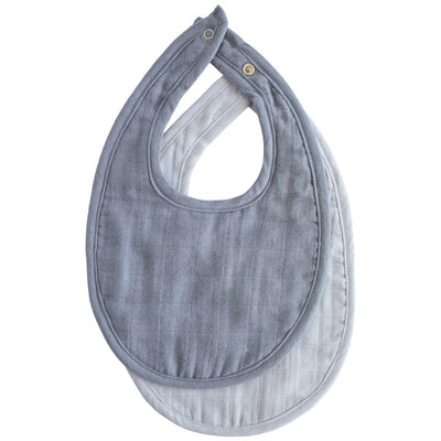 Pack de 2 baberos de muselina Tradewinds/Baby Blue - Mushie