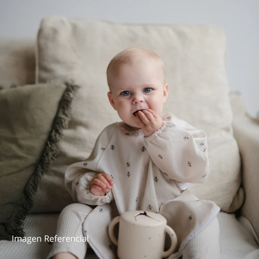 Mushie Baberos para comer Babero manga larga Abeja - Mushie MU102029