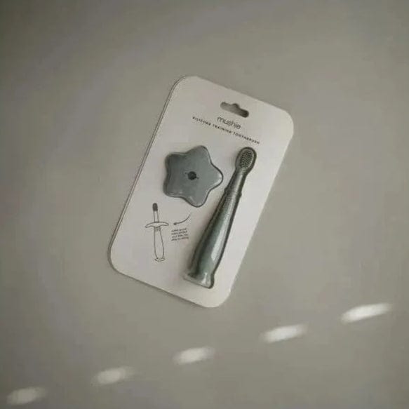 Mushie Cuidado Personal Cepillo de dientes de entrenamiento / Cambridge Blue- Mushie MU2540031