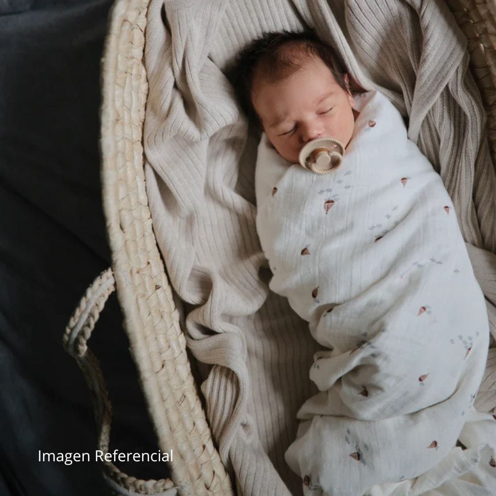 Mushie Manta Manta swaddle de muselina Barco - Mushie MU2200443