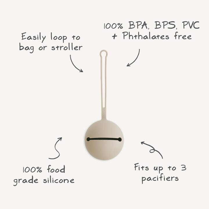 Mushie Portachupete Portachupete de silicona Dried Thyme - Mushie MU2255069