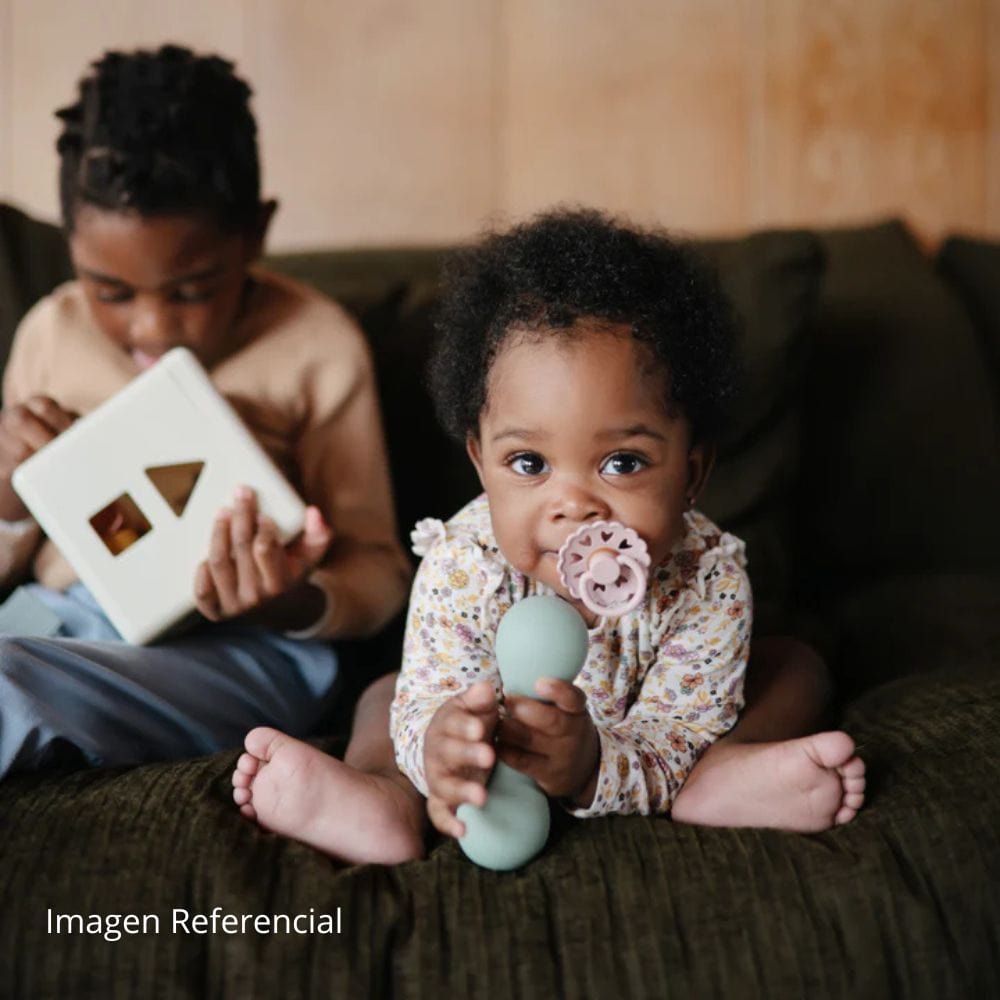 Mushie Sonajero Sonajero de silicona para bebés Azul Cambridge - Mushie MU101057