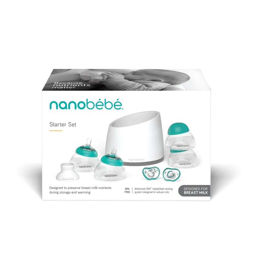Nanobebe Alimentación Set de inicio mamadera color turquesa - Nanobebe FUS9011112