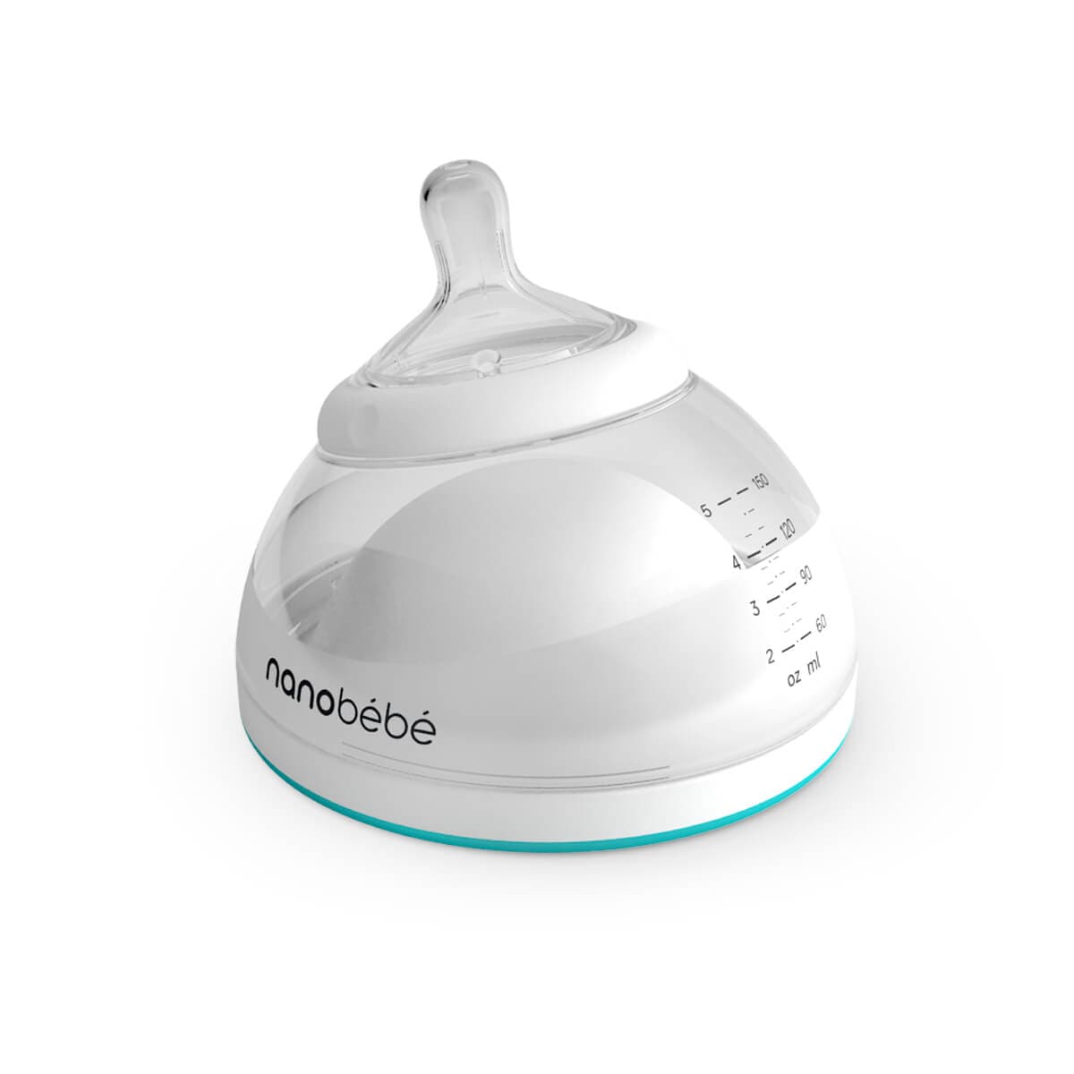 Nanobebe Mamadera Mamadera de silicona turquesa 150 ml individual - Nanobebe FUS1010112
