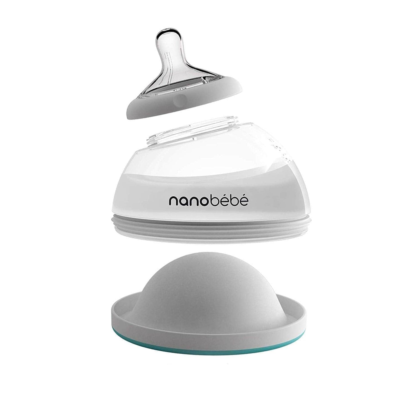 Nanobebe Mamadera Mamadera de silicona turquesa 150 ml individual - Nanobebe FUS1010112
