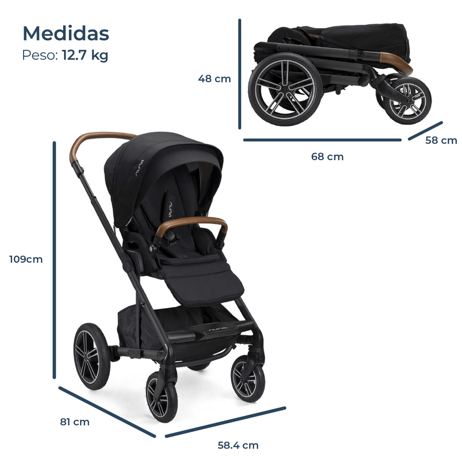 Nuna Coche Coche Mixx Next Caviar - Nuna NN420ST13449CV