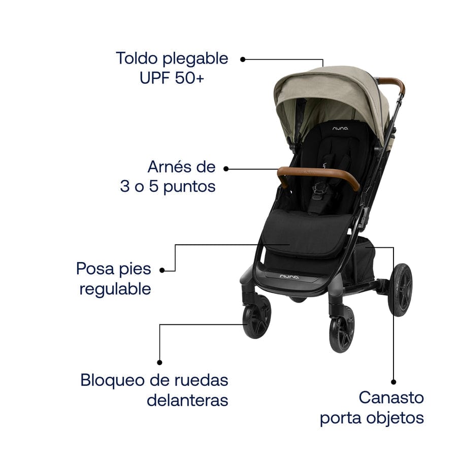 Nuna Coche Coche Paseo Tavo Next Timber - Nuna NN2200ST1440TIMB