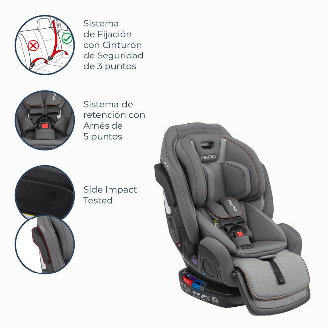 Nuna Silla de auto convertible Silla de Auto Convertible Exec Granite - Nuna NN402009300GRN