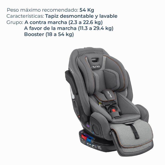 Nuna Silla de auto convertible Silla de Auto Convertible Exec Granite - Nuna NN402009300GRN
