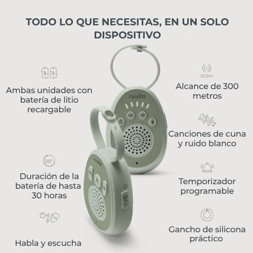 Nuvita Monitor / Cámara para bebé Baby monitor de audio Audiovoice 3020 - Nuvita NU-SCBM0028