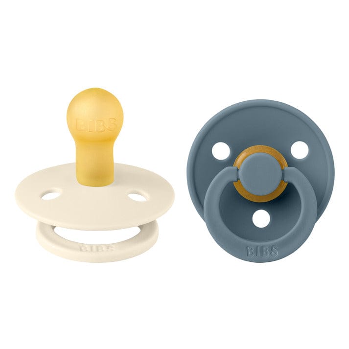 Pichintun Chupete Chupete Bibs redondo Colour x2 Talla 1 Ivory / Petrol - Bibs 110367