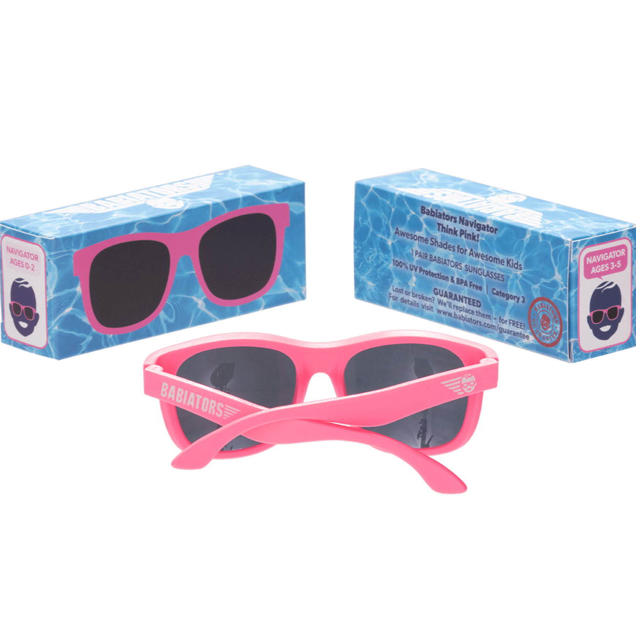 Pichintun Lentes de Sol Navigator Color Rosa 0 a 2 Años 0-NAV-002-S