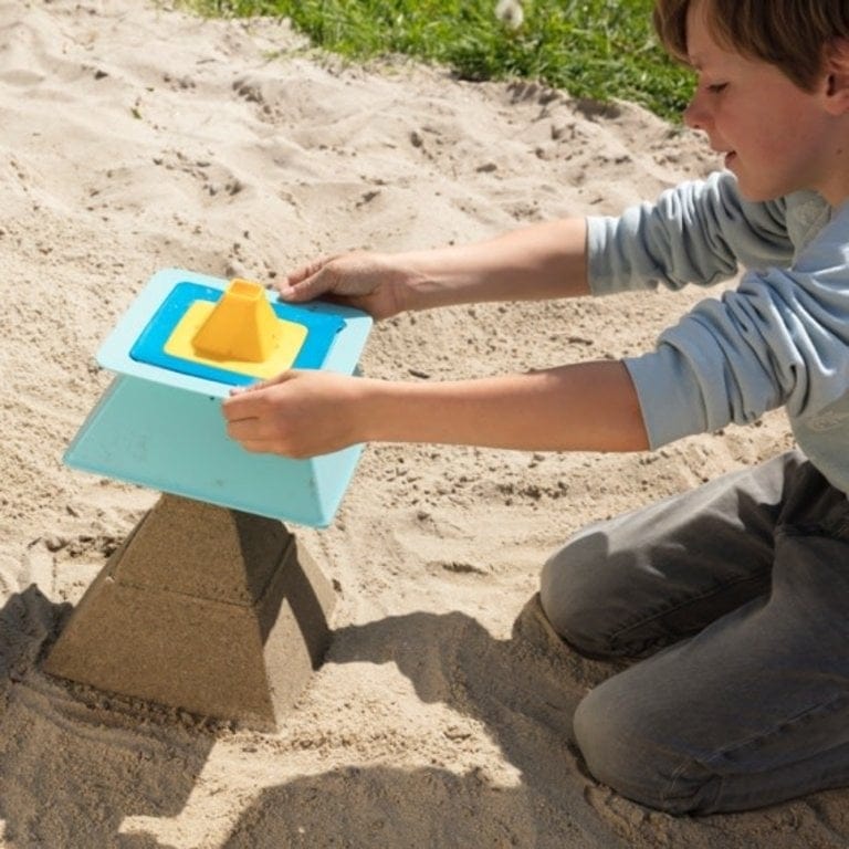 QUUT Juegos de Exterior Moldes de playa pirámide pira QU170761