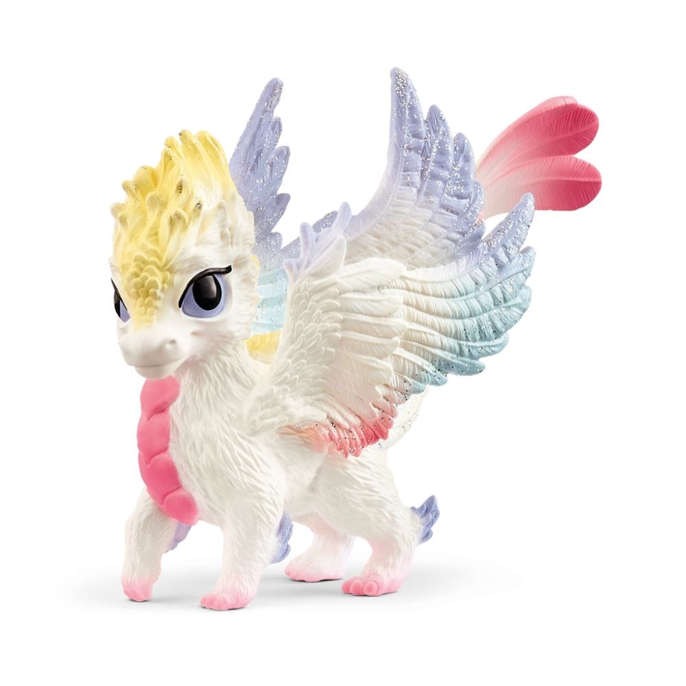 Schleich Animales y Dinosaurios Bebé dragón arcoíris coleccionable Bayala - Schleich SCH70825
