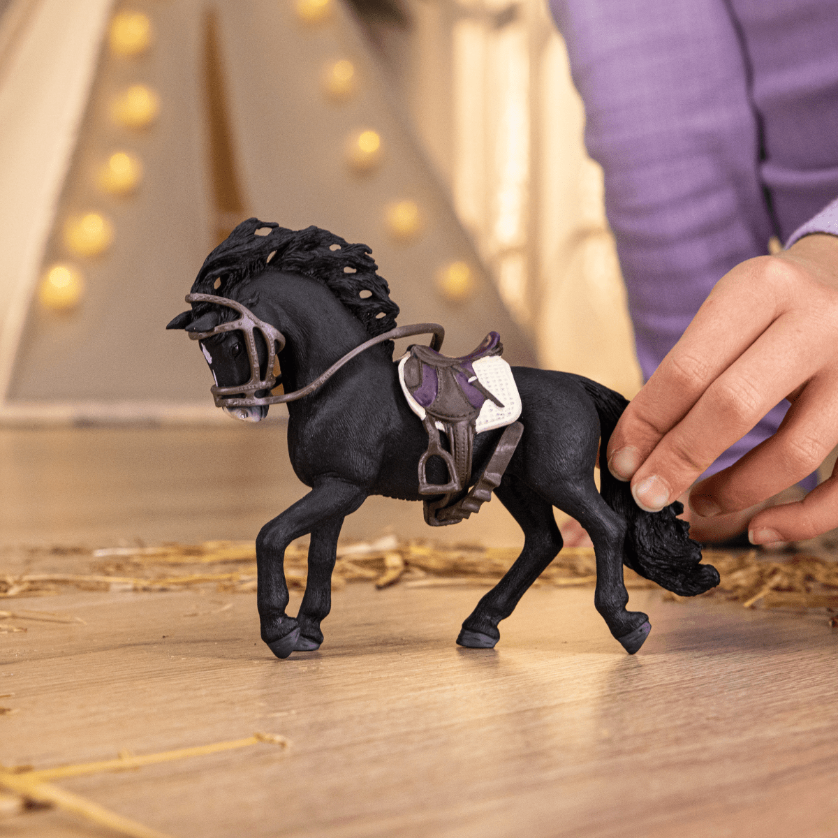 Schleich Animales y Dinosaurios Caballo Semental Pura Raza Española w Acc coleccionable Horse Club - Schleich SCH42707