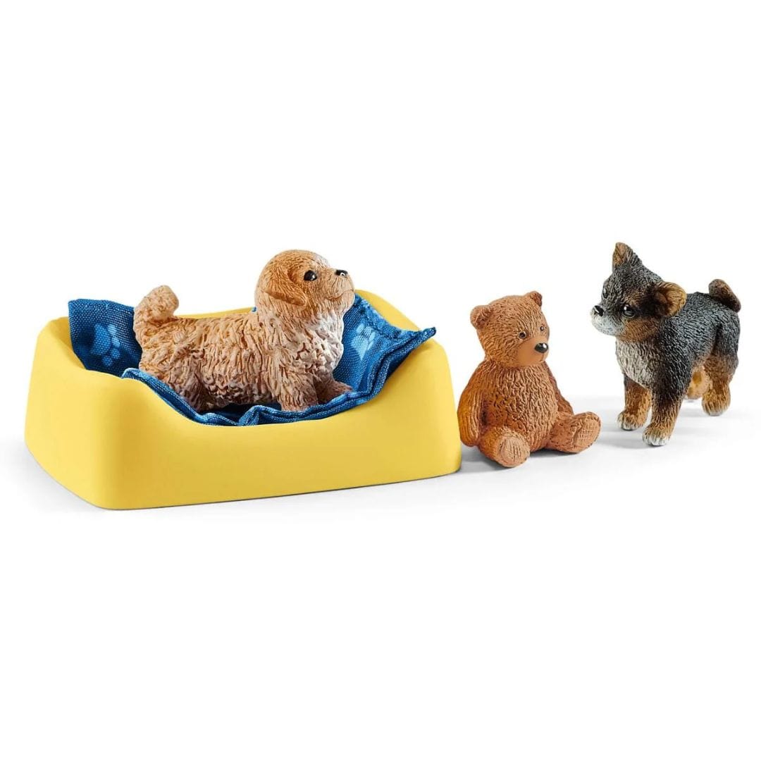 Schleich Animales y Dinosaurios Corral para cachorros coleccionables - Schleich SCH42480